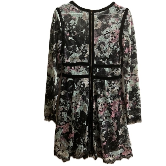 Fire Los Angeles, Cowl Neckline, Long Sleeves, Art Dress, Multi, Large - Picture 2 of 7